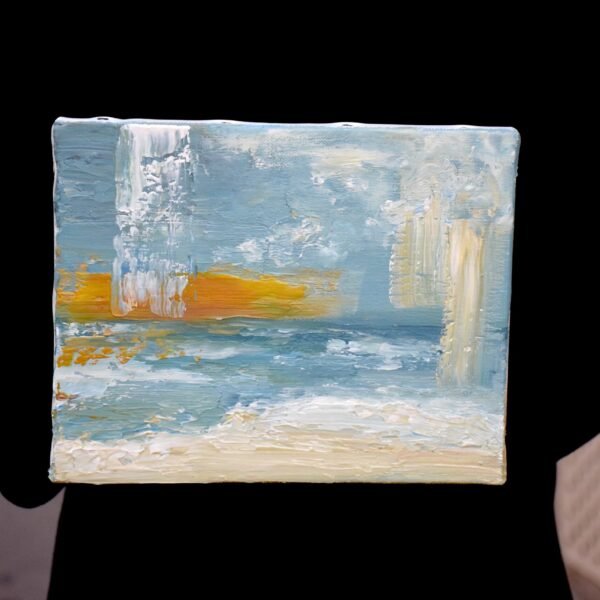 Douce tempête - Peinture contemporain par Claire Prevost
